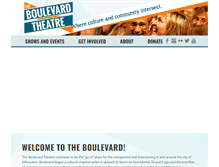 Tablet Screenshot of boulevardtheatre.com